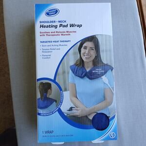 Premier Value Shoulder Neck Heating Pad Wrap microplush electric heat therapy